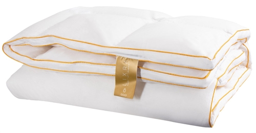 Dobbeltdyne 200x220 cm - Satin moskusdyne - Vinter dobbelt dyne - Dundyne - LIXRA Gold