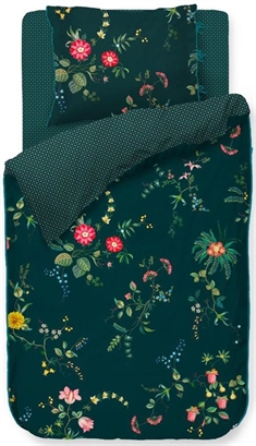 Pip studio sengetøj - 140x220 cm - Fleur grandeur - Blomstret sengetøj - Dobbeltsidet sengesæt - 100% bomuld