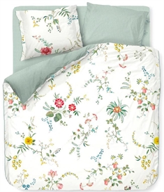 Dobbelt sengetøj 200x220 cm - Fleur Grandeur - White - 2 i 1 design - 100% bomuld - Pip Studio