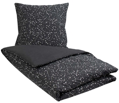 Kingsize sengetøj 240x220 cm - Zodiac black - Sengelinned i 100% Bomuld