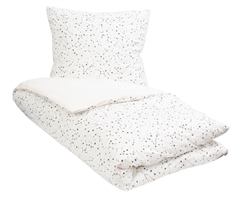 Sengetøj 140x220 cm - Zodiac white - Stjernebillede - Dynebetræk i 100% Bomuld - Borg Living sengesæt