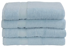 Badelagen - 100x150 cm - 100% Egyptisk bomuld - Lyseblå - Luksus håndklæder fra "Premium - By Borg