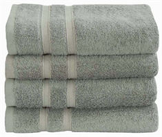 Bambus Håndklæde - 50x100 cm - Støvet grøn - Bløde håndklæder fra "Premium - By Borg