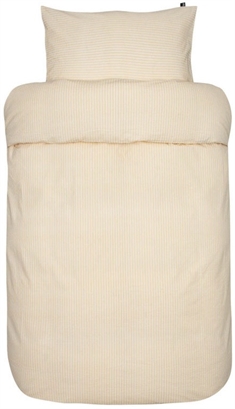 Bæk og bølge sengetøj - 140x200 cm - Slumre lysegul - Sengesæt i 100% bomuld - Høie sengetøj