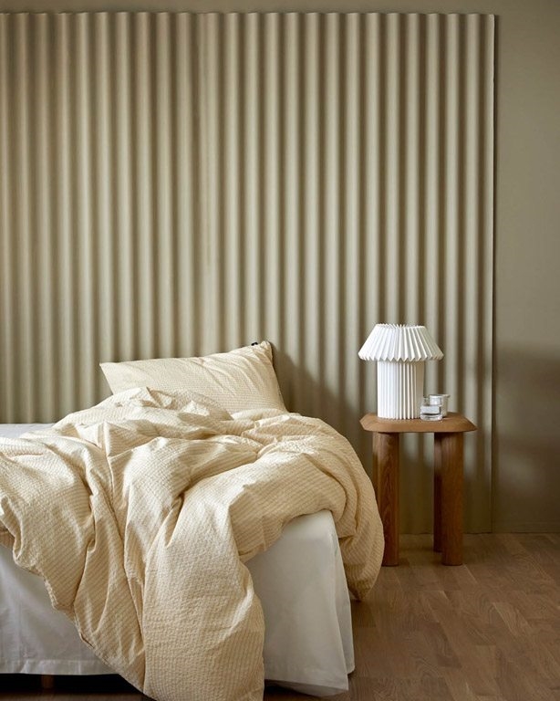 Høie sengetøj og bølge • Slumre gul 140x220 cm