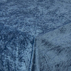 Lyseblå velour dug - 3 meter dug - Nervøs velour - Blødt velour stof til borddug - Pakke med 3 meter