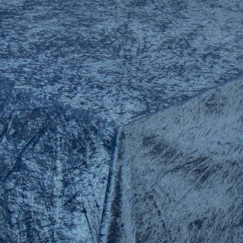 Lyseblå velour dug - 3 meter dug - Nervøs velour - Blødt velour stof til borddug - Pakke med 3 meter