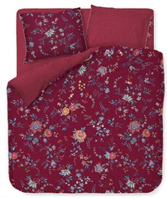 Blomstret sengetøj 140x220 cm - Flower festival - Sengesæt med 2 i 1 design - 100% Bomuld - Pip Studio sengetøj