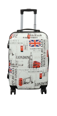 Kabine kuffert - Hardcase letvægt kuffert - Trolley med motiv - City of london