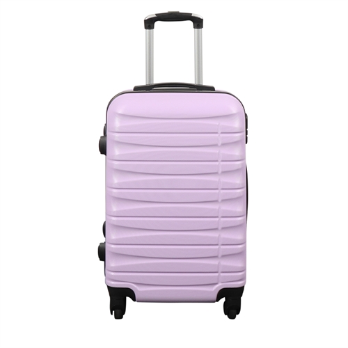 Kabinekuffert - Hardcase - Lys lilla håndbagage kuffert tilbud