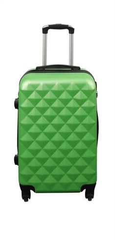 Håndbagage kuffert - Hardcase letvægt kuffert - Str. lille - Diamant grøn