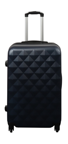 Kuffert - Hardcase kuffert - Str. Medium - Diamant mørkeblå - Smart rejsekuffert