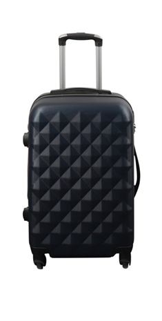 Kabinekuffert - Hardcase letvægt kuffert med 4 hjul - Diamant mørkeblå