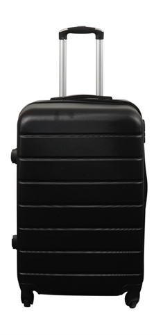 Kuffert - Hardcase kuffert - Str. Medium - Sort - Praktisk rejsekuffert