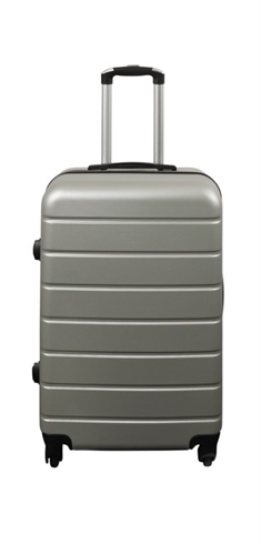 Kuffert - Hardcase kuffert - Str. Medium - Grå - Praktisk rejsekuffert