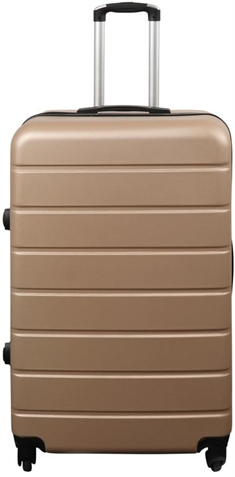 Stor kuffert - Guld - Hardcase kuffert tilbud - Letvægts kuffert tilbud 