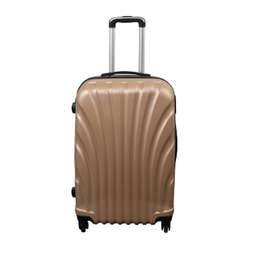 Kuffert - Hardcase kuffert - Str. Medium - Guld musling - Eksklusiv rejsekuffert