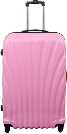 Stor kuffert - Musling Lyserød - Hardcase kuffert - Str. Large - Eksklusiv rejsekuffert