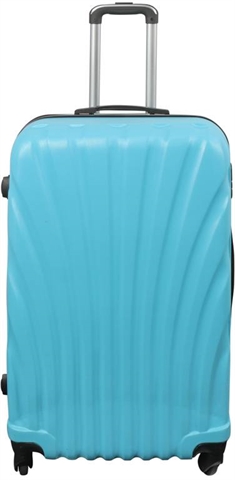 Stor kuffert - Musling Lyseblå - Hardcase kuffert - Str. Large - Eksklusiv rejsekuffert