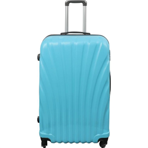 Stor kuffert - Musling Lyseblå - Hardcase kuffert - Str. Large - Eksklusiv rejsekuffert