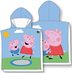 Badeponcho - Børnehåndklæde - Gurli gris - 55x110 cm - 100% Bomuld