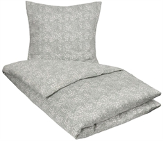 Blomstret sengetøj - 140x200 cm - Small flowers dusty green - 100% Bomuldssatin sengetøj - By Night