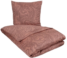 Sengetøj 240x220 cm - King Size - Marble lavender - Rosa sengetøj - 100% Bomuldssatin - By Night