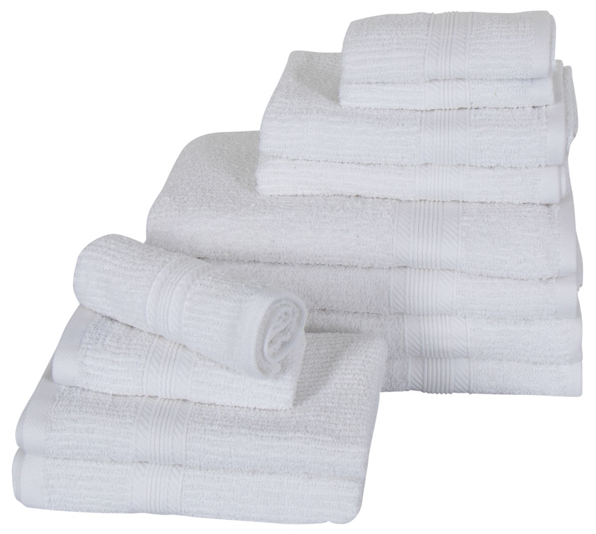 12 Håndklæder • • Hvide • living