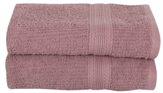 Gæstehåndklæder - Pakke á 2 stk. - 40x60 cm - Rosa - 100% Bomuld