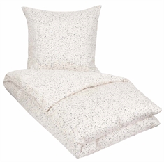 Sengetøj 140x220 cm - Bomuldssatin sengetøj - Marble white - By Night sengesæt 