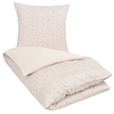 Blomstret sengetøj - 140x200 cm - Soft wood - 100% Bomuldssatin sengetøj - By Night