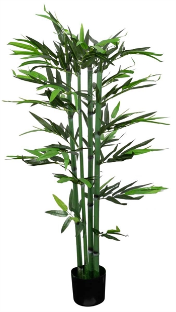 Kunstig bambus plante - Højde 130 cm - Flotte kraftige bambusrør