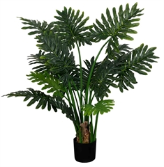 Kunstig Philodendron Monstera Plante - Højde 130 cm - Store grønne blade