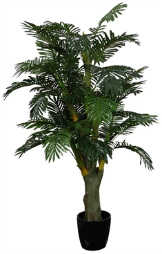 Kunstig Areca træ  - 185 cm høj - Store og dekorative blade - Kunstig plante