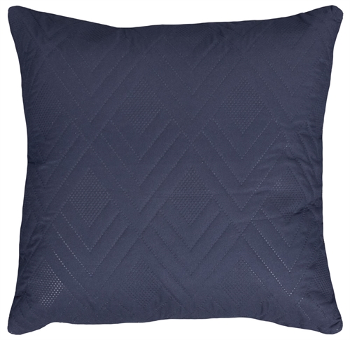 Pyntepude - 45x45 cm - 2 sidet - Mørkeblå og lyseblå - Sofapude