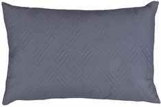 Gavlpude - 60x90 cm - 2 sidet - Mørkegrå og lysegrå - Stor pyntepude til sengen