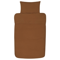 Sengetøj - Ensfarvet kanel sengesæt - Høie sengesæt i 100% stenvasket bomuld