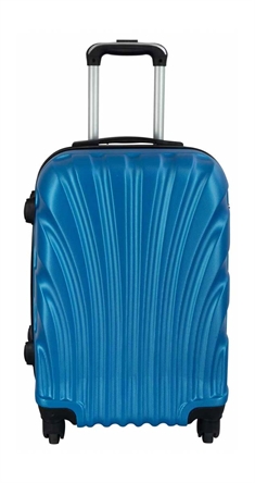 Mellem kuffert - Musling Blå hardcase kuffert - Eksklusiv rejsekuffert