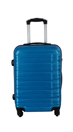 Kabinekuffert - Hardcase - Blå håndbagage kuffert tilbud