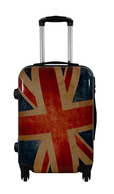 Kabine kuffert - Hardcase letvægt kuffert - Trolley med motiv - Union Jack