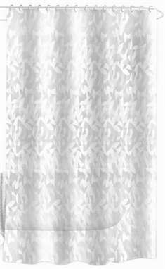 Badeforhæng - 180x180 cm - Mønstret badeforhæng - Bruseforhæng klar til ophæng