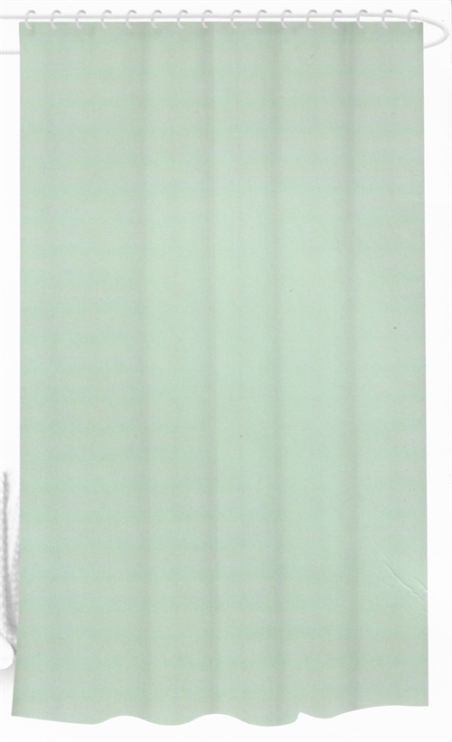 Badeforhæng - 180x180 cm - Grøn - Bruseforhæng klar til ophæng