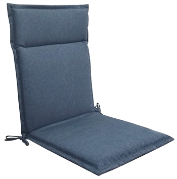 Havehynde til positionsstol med høj ryg - 5 cm tykkelse - Mørkeblå hynde med god komfort - Nordstrand Home universal 