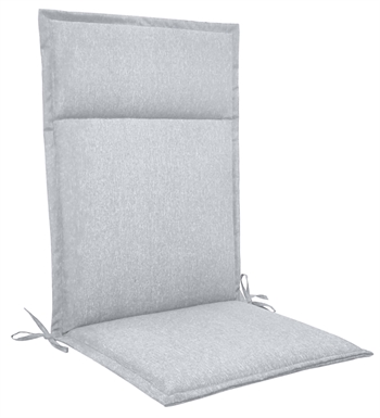 Havehynde til positionsstol med høj ryg - 5 cm tykkelse - Grå hynde med god komfort - Nordstrand Home universal 