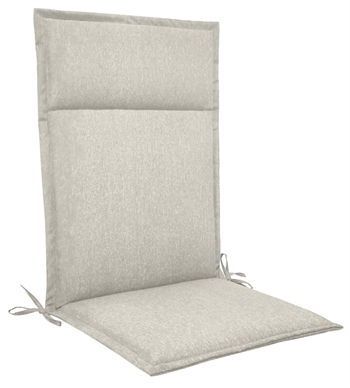 Havehynde til positionsstol med høj ryg - 5 cm tykkelse - Beige hynde med god komfort - Nordstrand Home universal 
