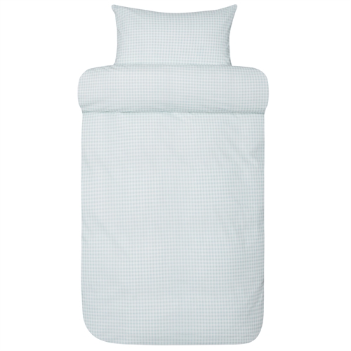 Ternet sengetøj - 100% ekstra fin bomuld - 140x200 cm - Nils aqua - Sengelinned fra Høie of Scandinavia