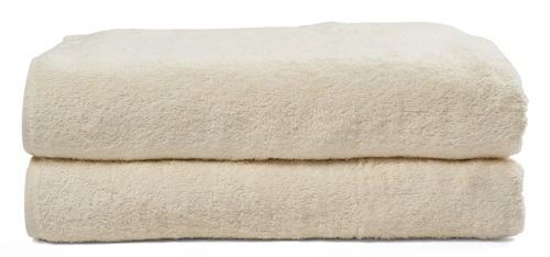 Badehåndklæder - 2 stk. - 70x140 cm - Natur - 100% Bomuld - Håndklædepakke fra Nordisk tekstil