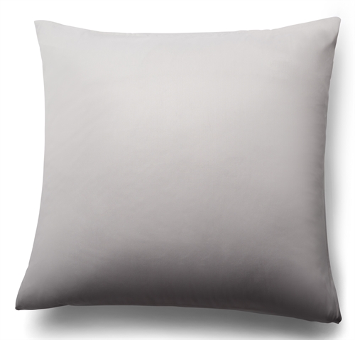 Bambus pudebetræk - 100% Naturligt bambus - 60x63 cm - Lysegråt satinvævet hovedpudebetræk 