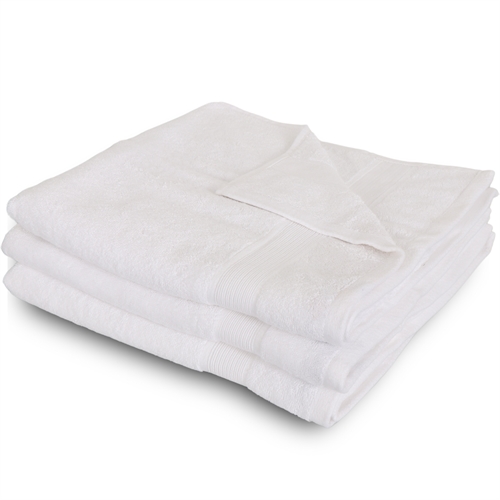 Bambus badehåndklæde - 70x140 cm - Hvid - Bløde luksus håndklæder fra Excellent - By Borg