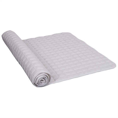 Rullemadras med bomuld - Allergivenlig og åndbar - 140x200 cm - Blød og praktisk madrasbeskytter fra Nordstrand Home